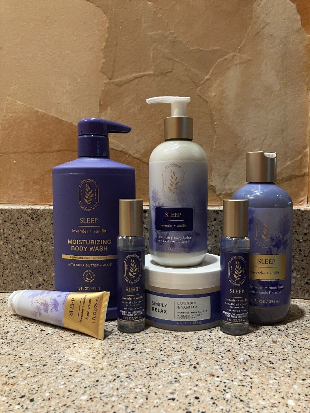 Bath & Body Works Set of Lavender Vanilla Sleep Aromatherapy Creams , Etc!!